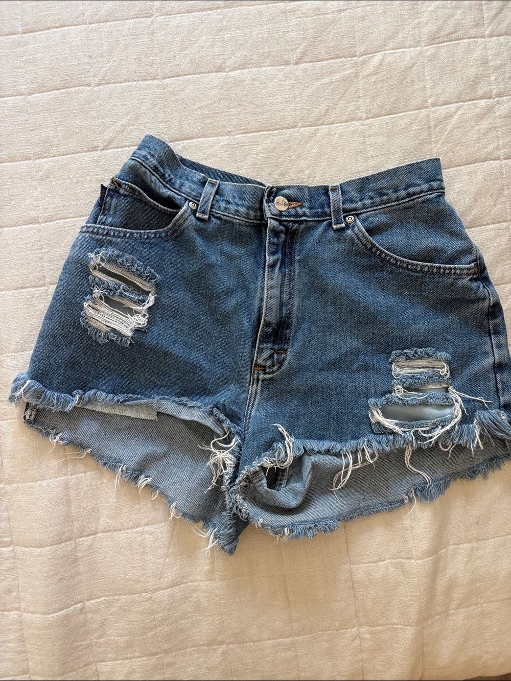 Denim high waisted shorts 8/10